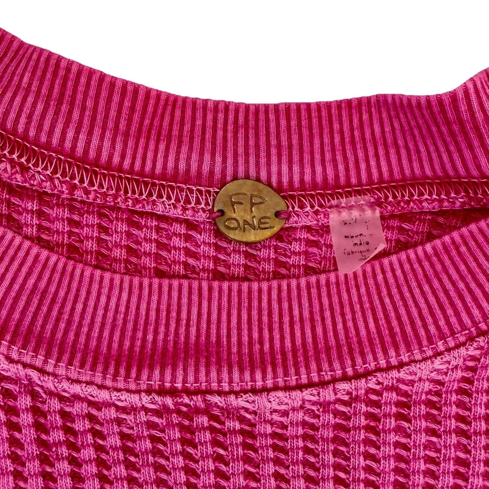 Free People Pink Long Sleeve Top - Picture 3 of 8